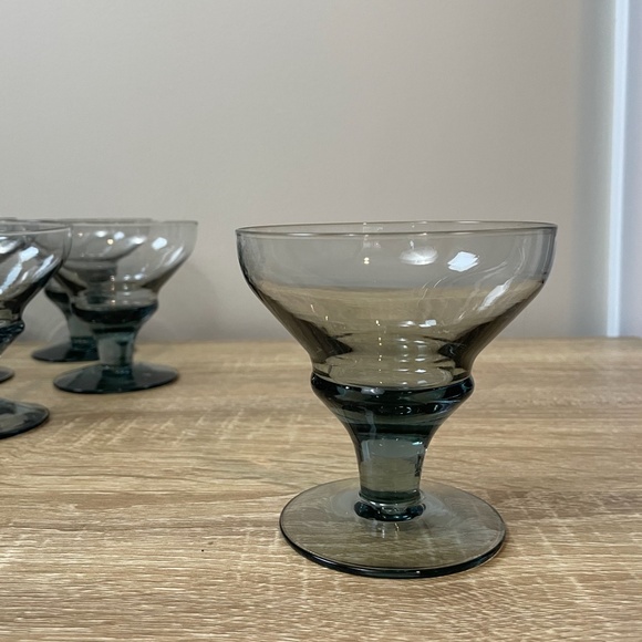 Vintage Bjorkshult Short Coupe / Sherbert Drinking Glasses- Set of 10 - Picture 6 of 8